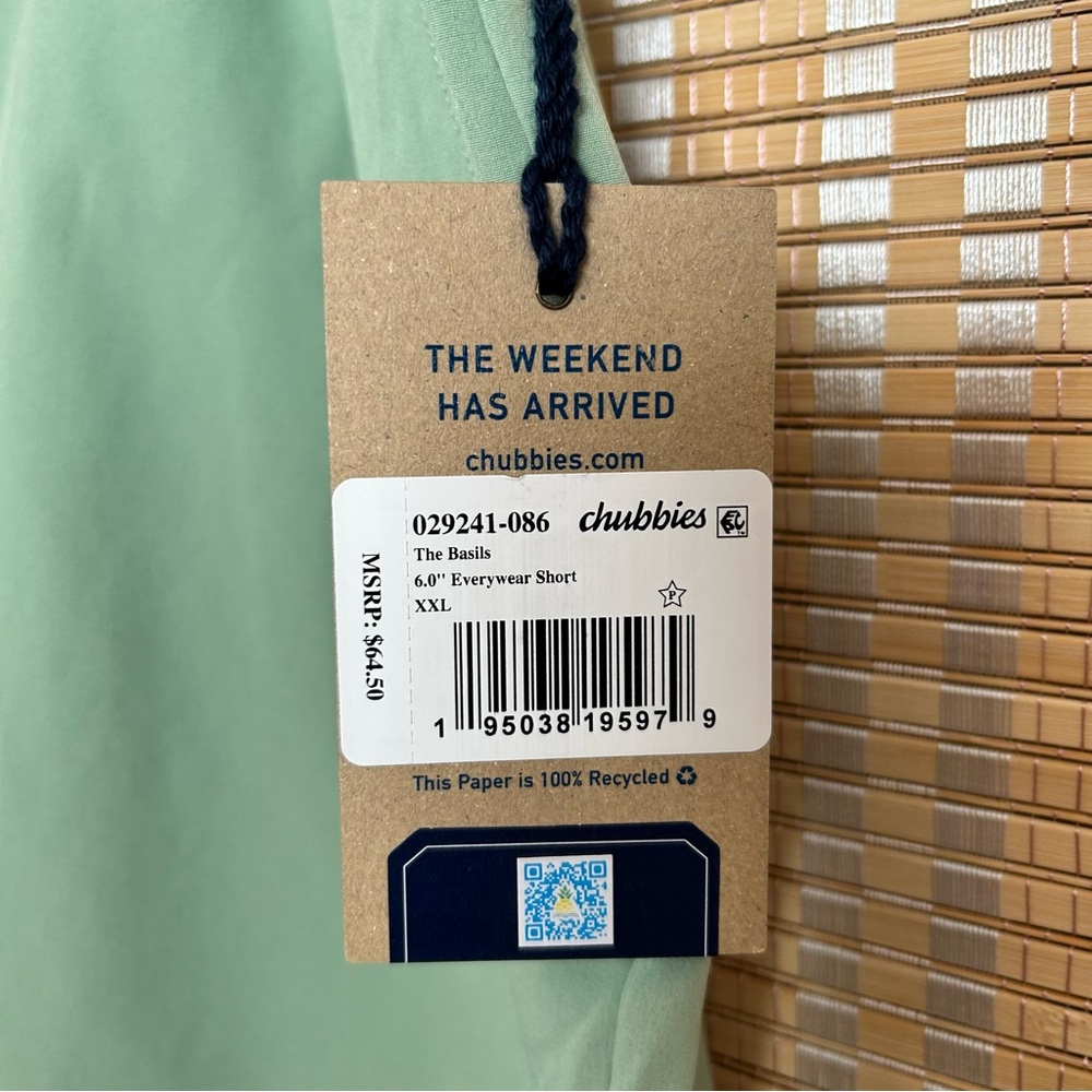 Chubbies 6” Everywhere Short The Basils Size XXL - Picture 2 of 4